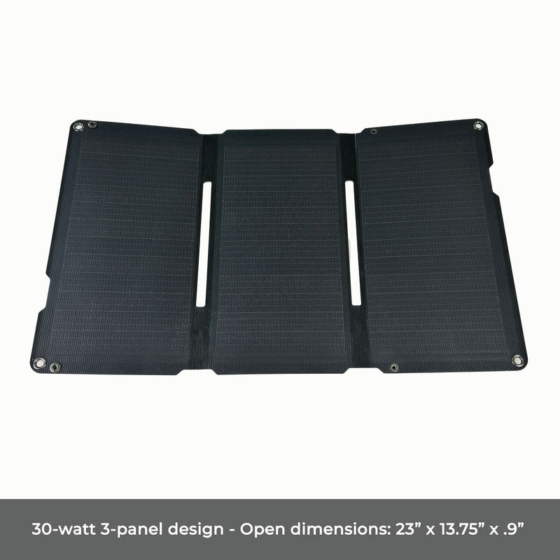 Load image into Gallery viewer, 30 Watt Minimalist 3-panel Folding Solar Panel
